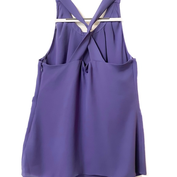 BANANA REPUBLIC purple halter blouse - Picture 2 of 6